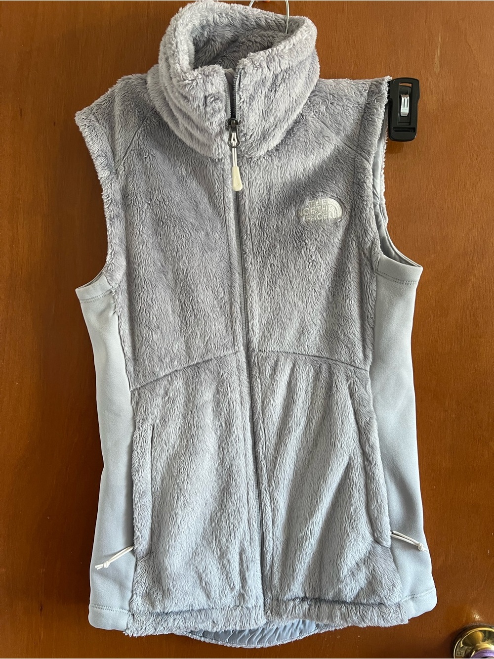 The North Face Light Gray Plush Fleece Vest